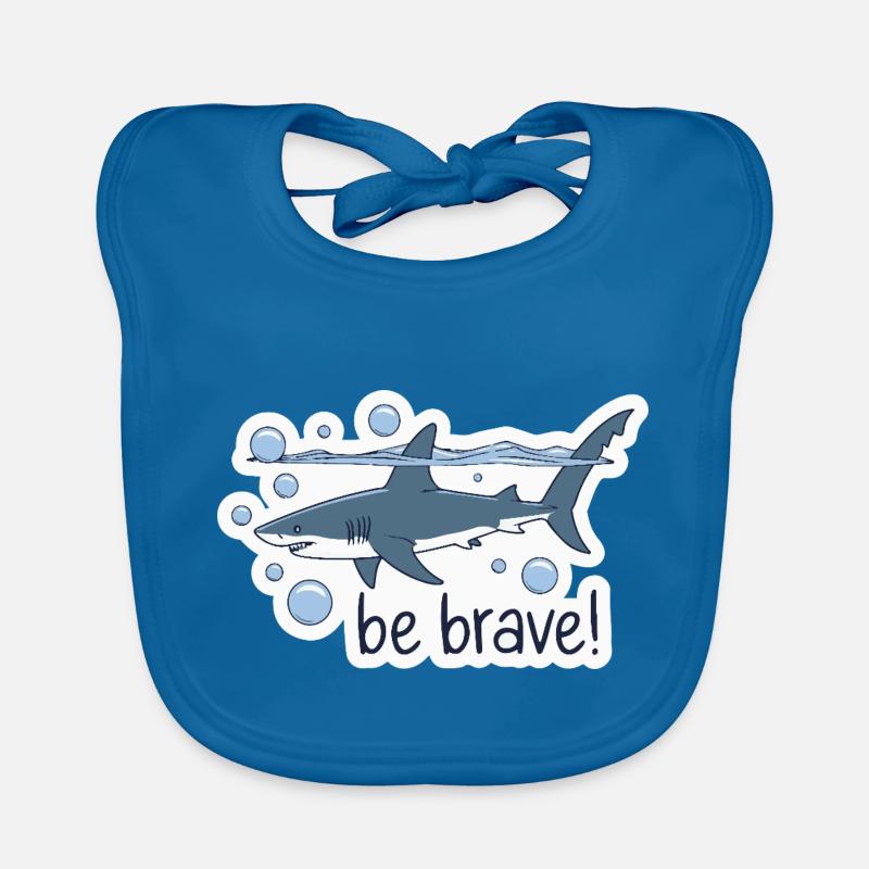 SOYEZ COURAGEUX REQUIN Bavoir bio Bébé
