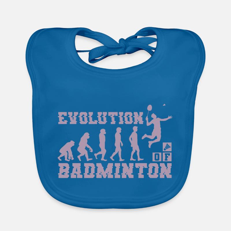 Badminton Evolution Silhouette Baby Bio-Lätzchen