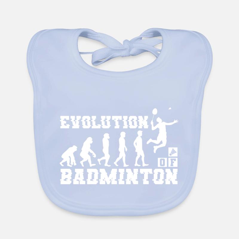 Badminton Evolution Silhouette Baby Bio-Lätzchen
