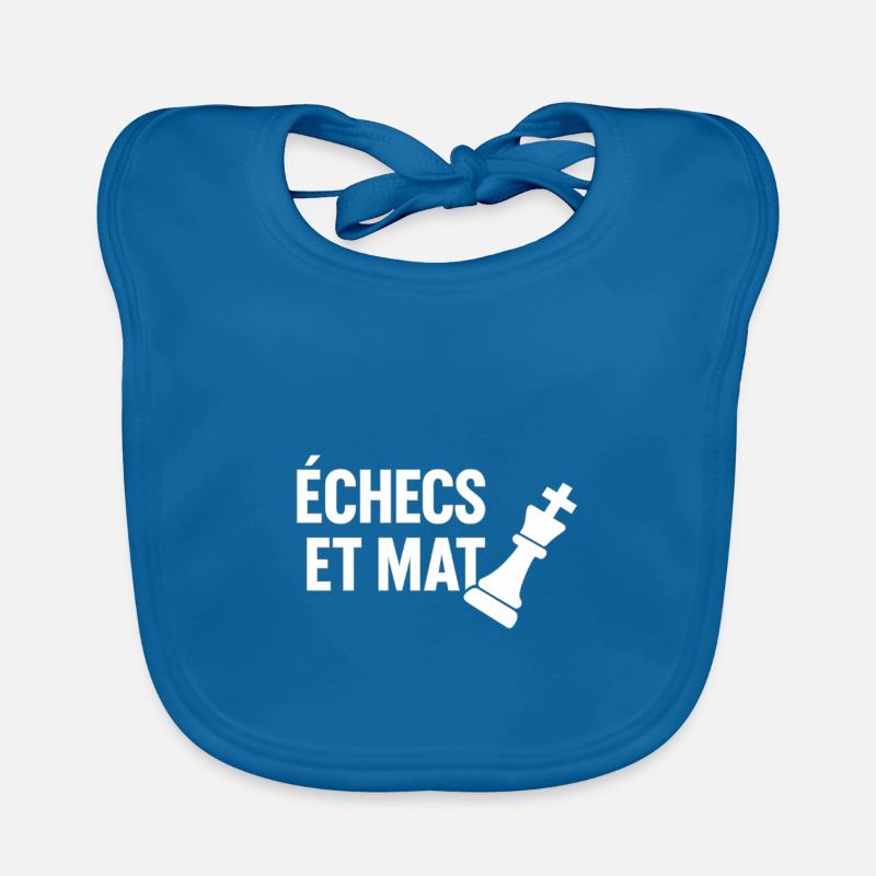 Echecs et mat Bavoir bio Bébé