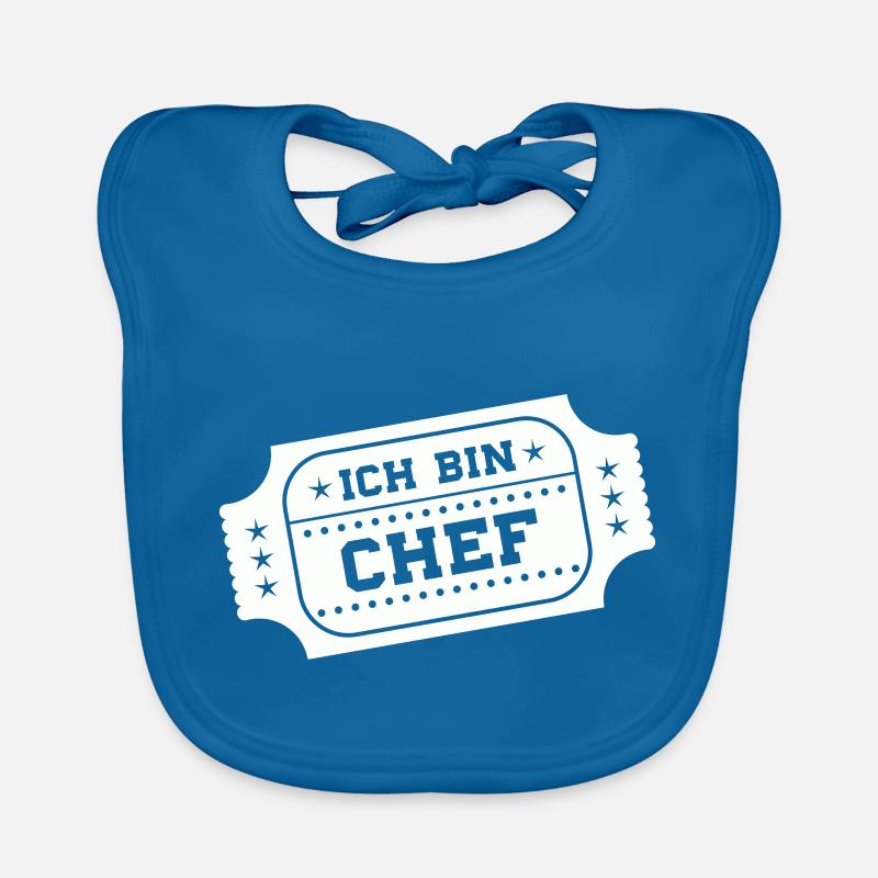ich bin chef Baby Bio-Lätzchen