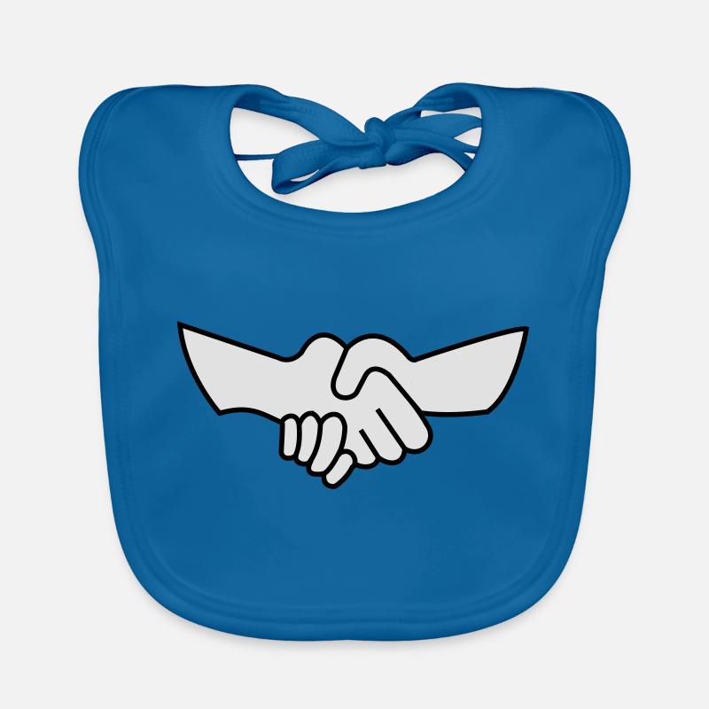 Handshake Hands Store Trade Partner Gift Organic Baby Bibs