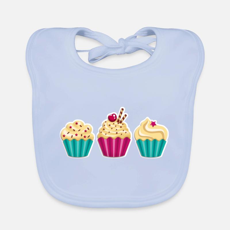 Cupcake - Muffin - Donut - Eis - Schokolade - DD Bavoir bio Bébé