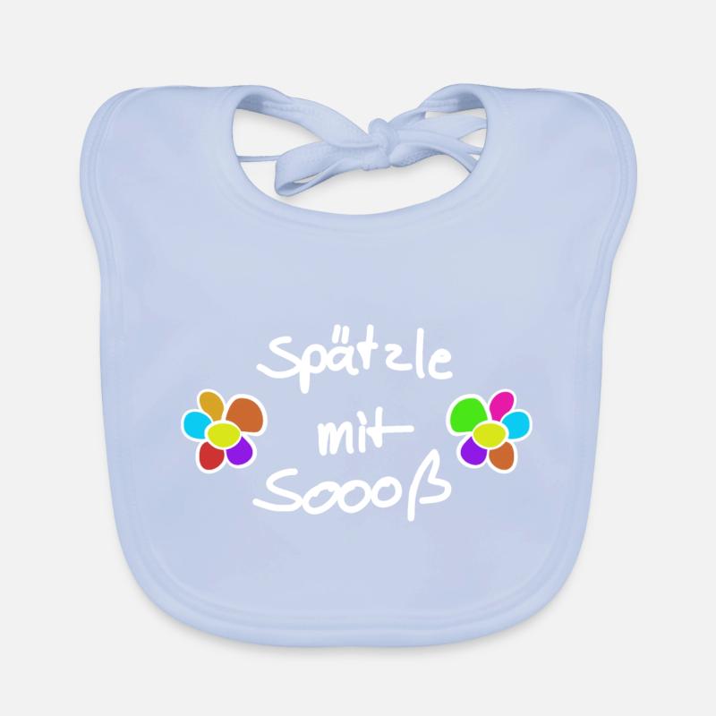 Spätzle mit Soß Schwäbisch Baby Bio-Lätzchen