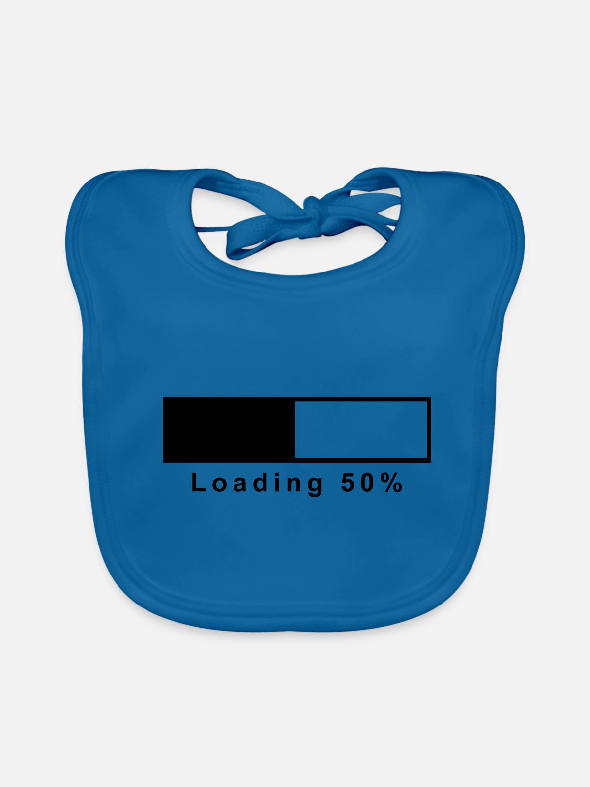 Loading - Baby Bio-Lätzchen - Pfauenblau - Vorne