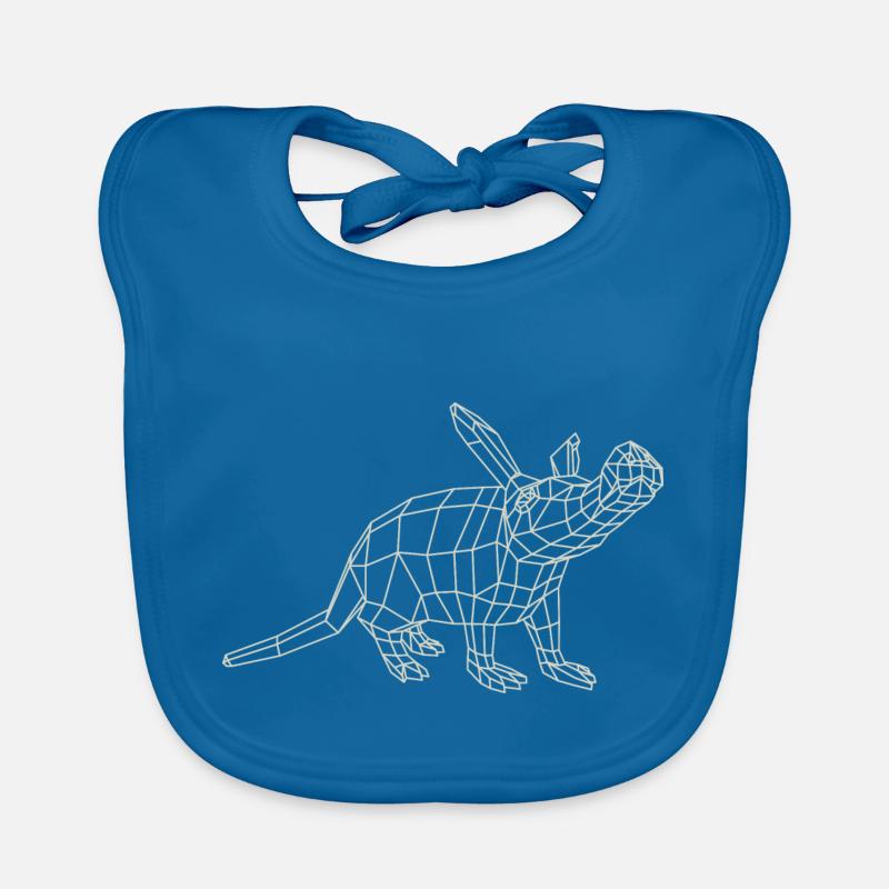 Aardvark Wireframe par Paperwolf Bavoir bio Bébé