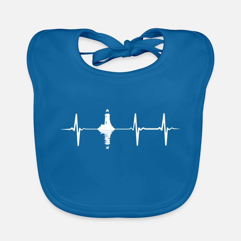 Heartbeat Lighthouse Organic Baby Bibs