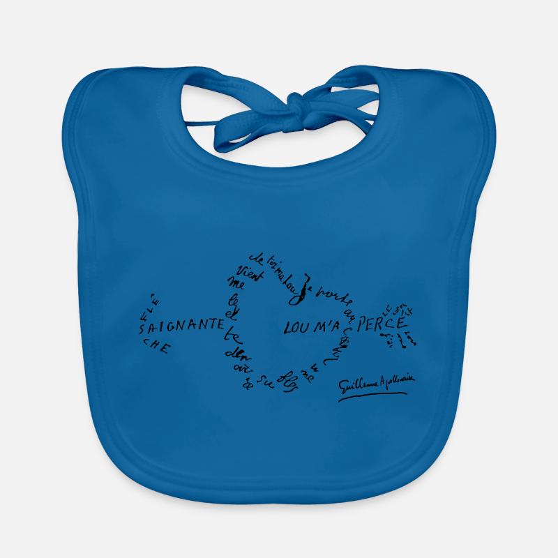 calligramme_fleche_saignante Bavoir bio Bébé