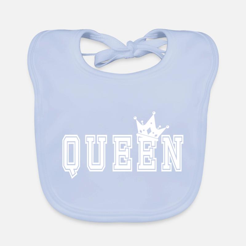 Queen devant Bavoir bio Bébé