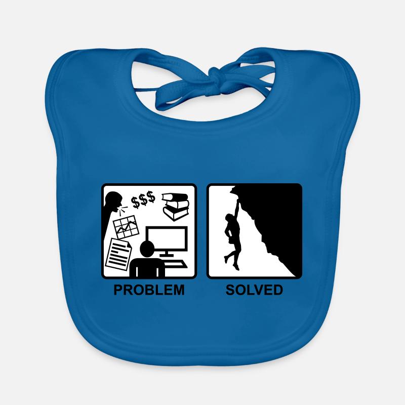 Klettern = Problem gelöst Baby Bio-Lätzchen