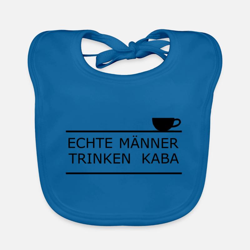 Echte Maenner trinken Kaba Baby Bio-Lätzchen
