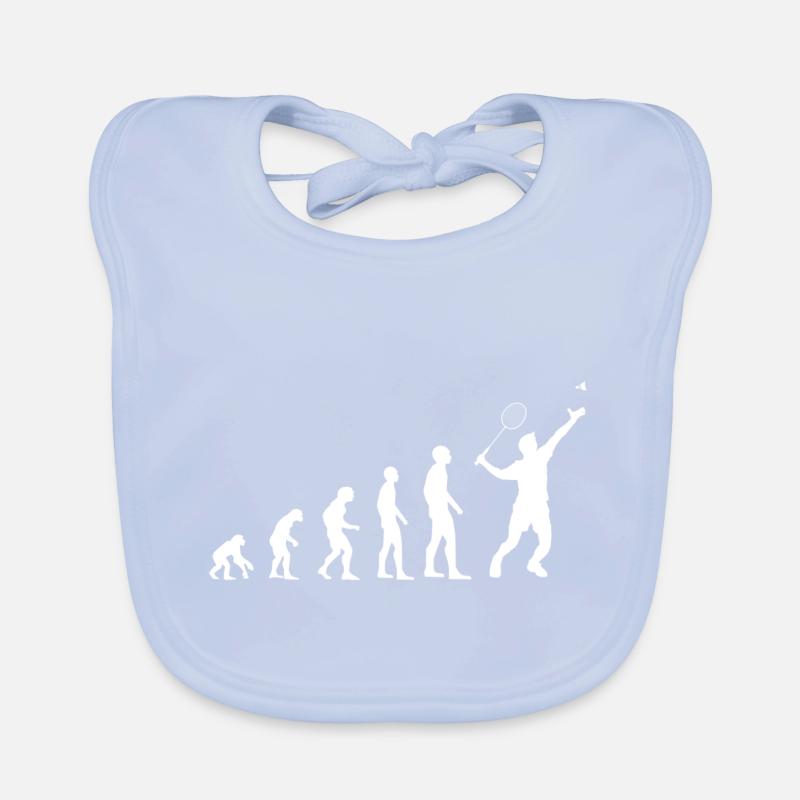 Badminton Federball Geschenk Evolution Trainer Baby Bio-Lätzchen