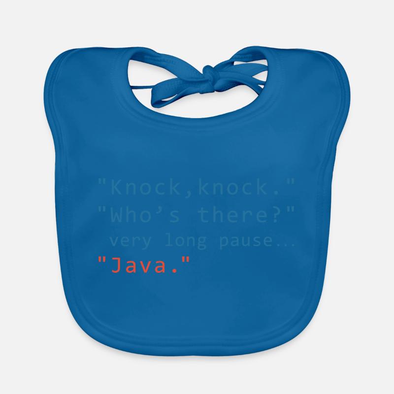 Java Programming Informatic Geschenk Spruch Baby Bio-Lätzchen