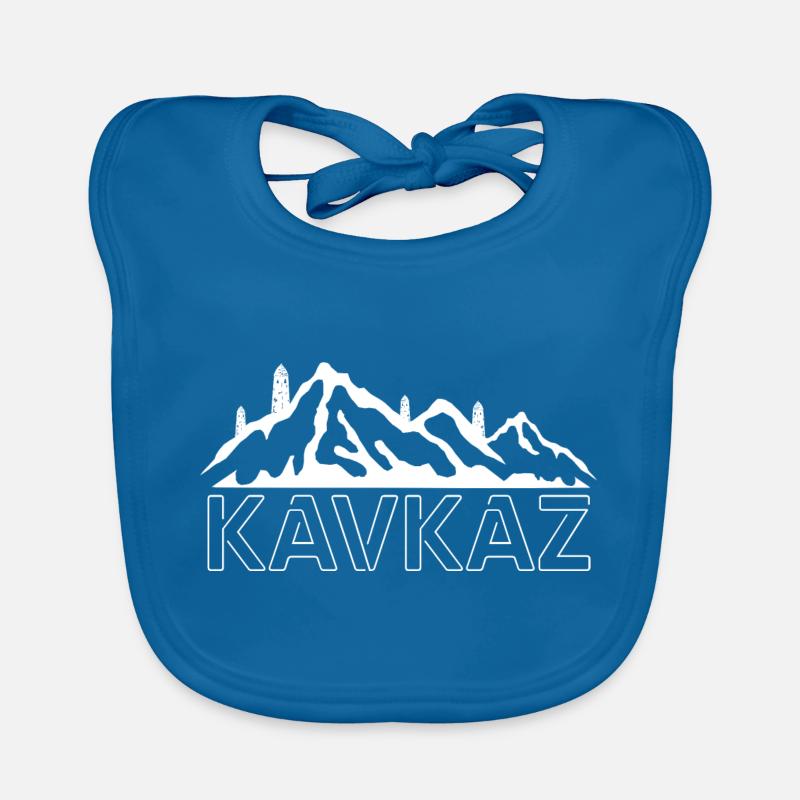 KAVKAZ BASHNI - Bavoir bio Bébé - bleu paon