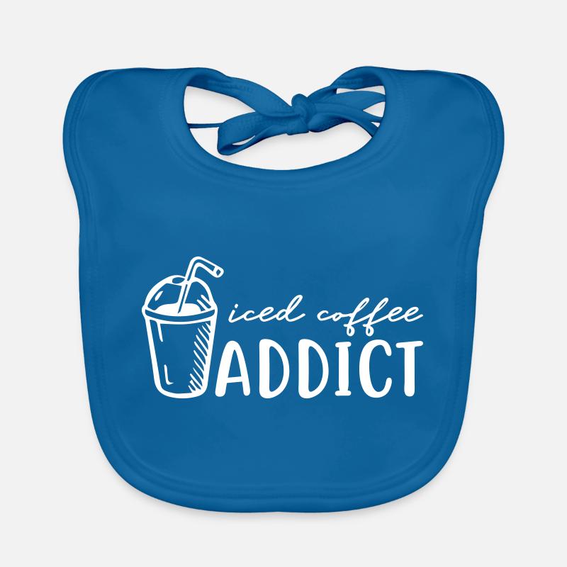 Iced Coffee Addict Organic Baby Bibs