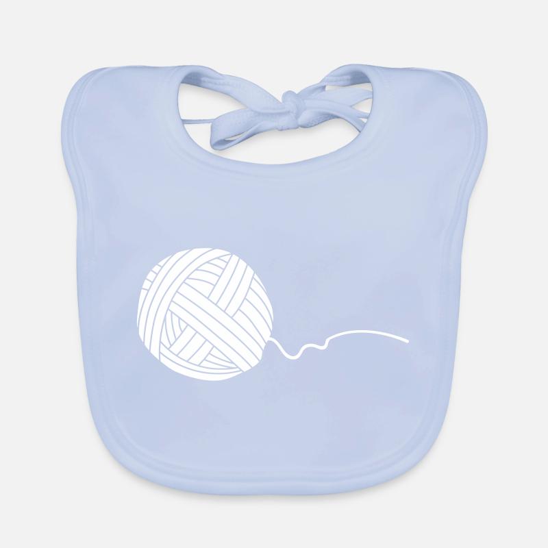 Wool wool tyre white (vector object) Organic Baby Bibs