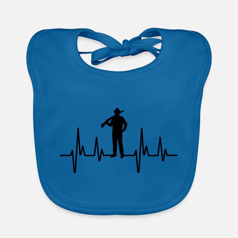 flush heartbeat Organic Baby Bibs