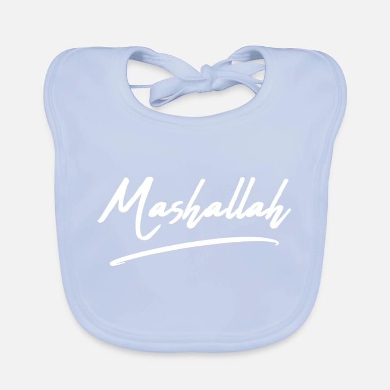 Mashallah - White Edition Organic Baby Bibs
