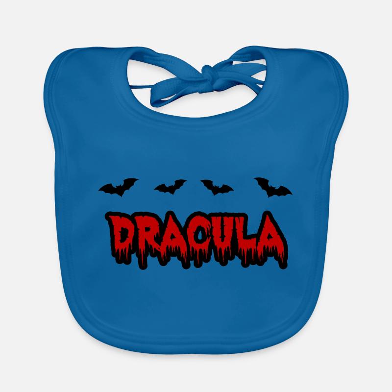 Dracula - Baby Bio-Lätzchen - Pfauenblau