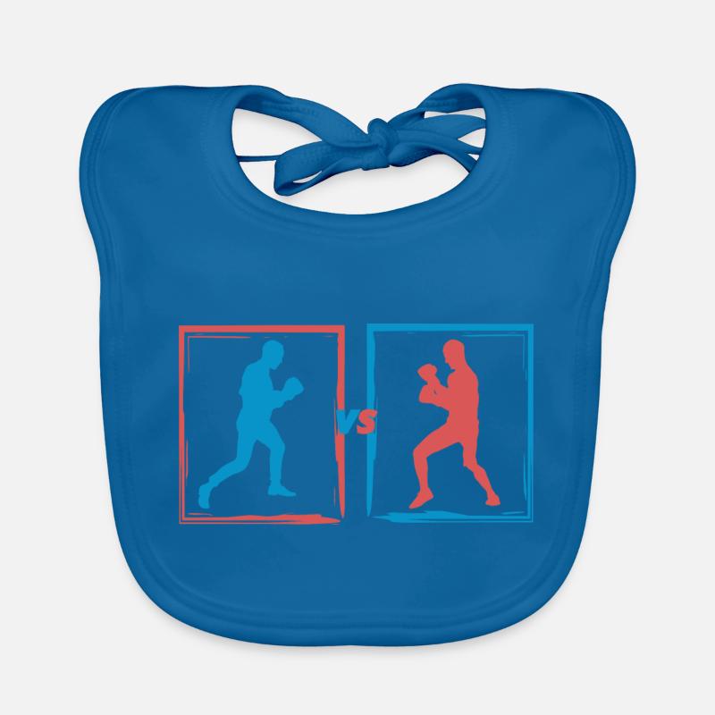 Boxe combat - idee cadeau boxeur Bavoir bio Bébé