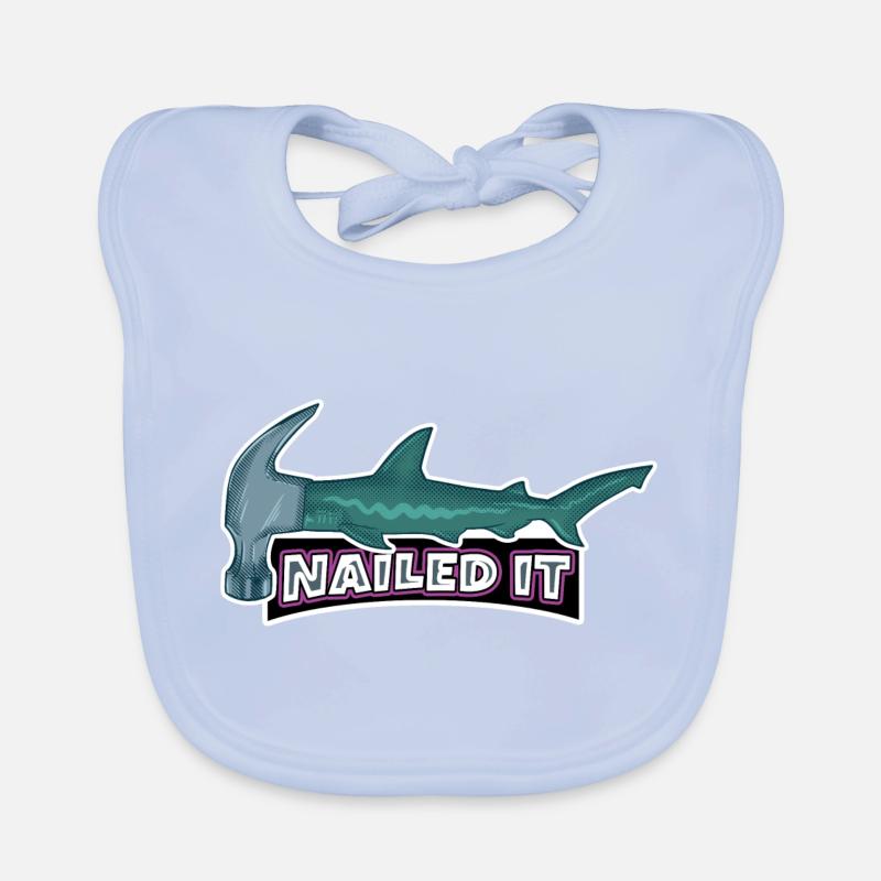 Cloué le requin-marteau Bavoir bio Bébé