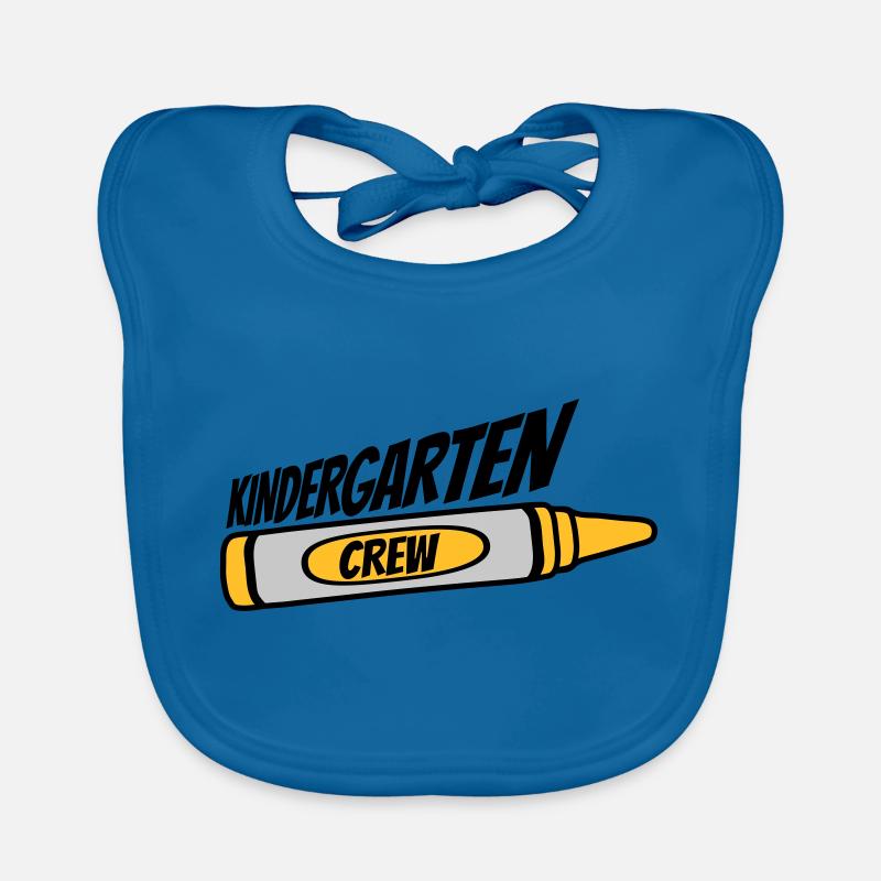 Kindergarten Crew Wachsmalstift Team Baby Bio-Lätzchen