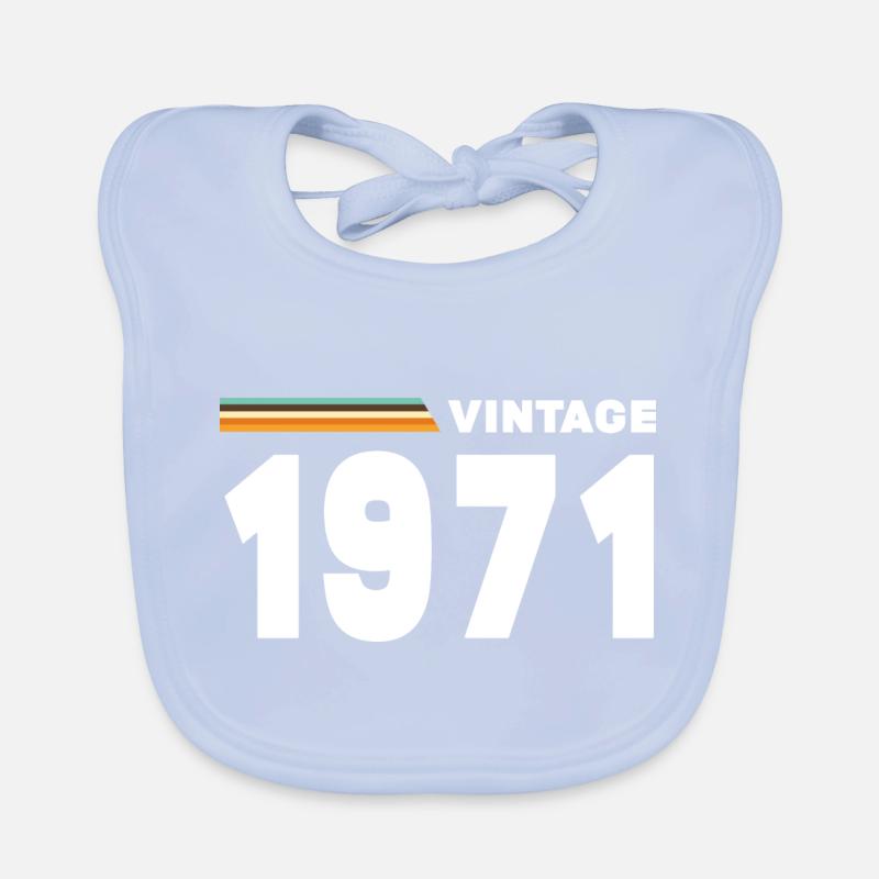 millésime 1971 Bavoir bio Bébé