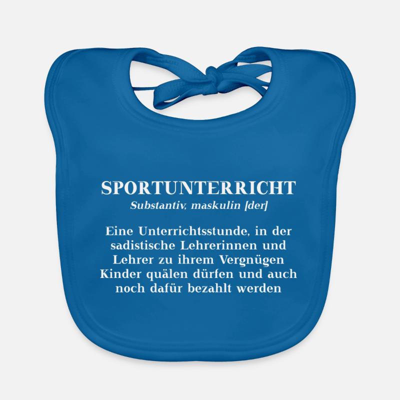 Physical Education Definition Funny Gift Idea Organic Baby Bibs