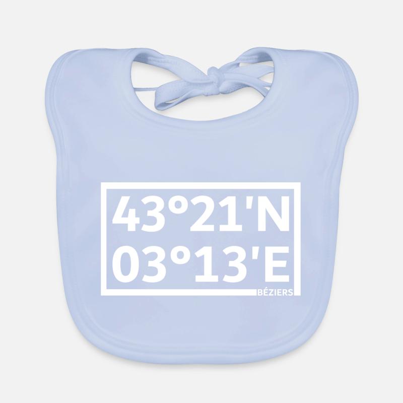 Béziers coordinates Organic Baby Bibs