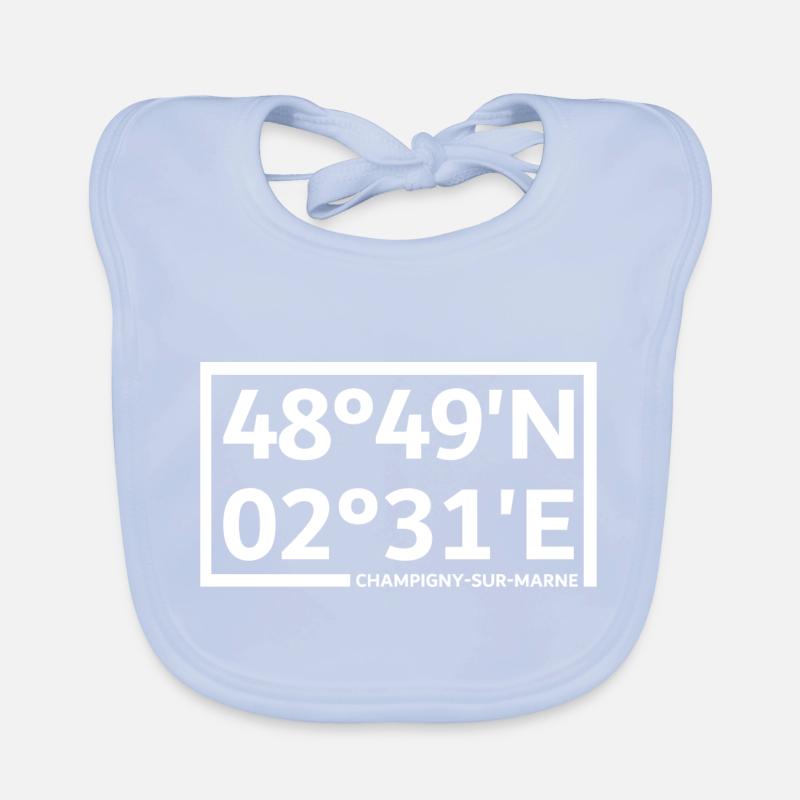 Champigny-sur-Marne coordinates Organic Baby Bibs