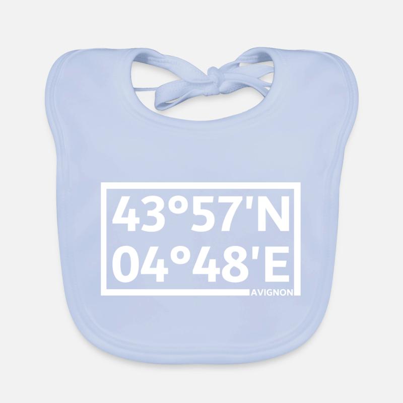 Avignon coordinates Organic Baby Bibs
