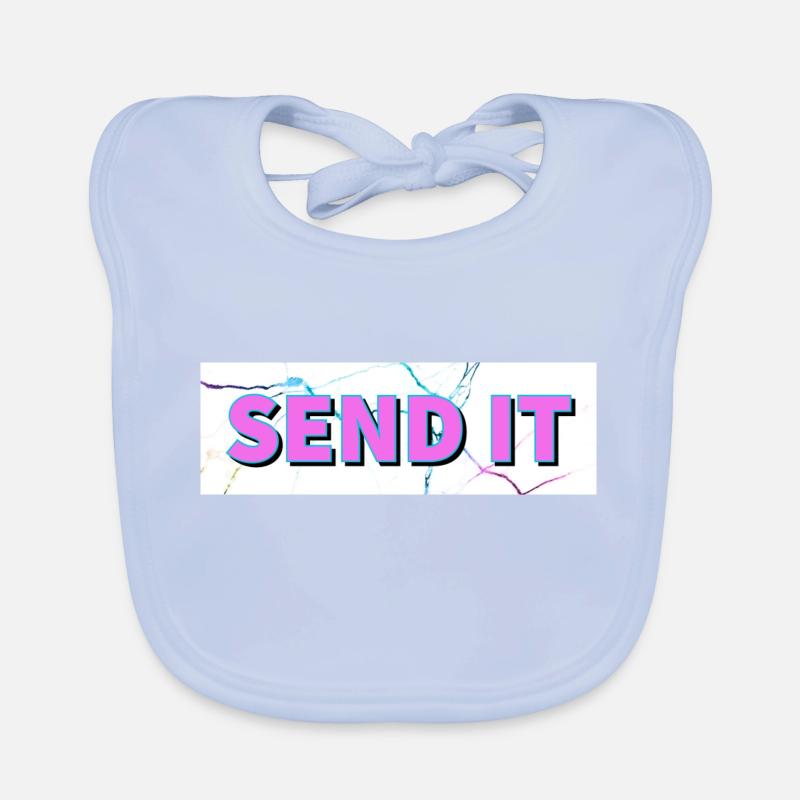 Logo de la boîte SEND IT Bavoir bio Bébé