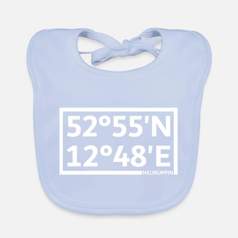 Neuruppin coordinates Organic Baby Bibs