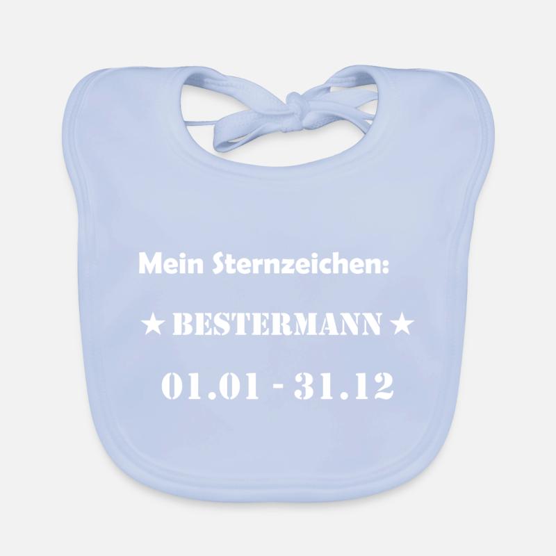 Bester Mann Wassermann Sternzeichen Baby Bio-Lätzchen