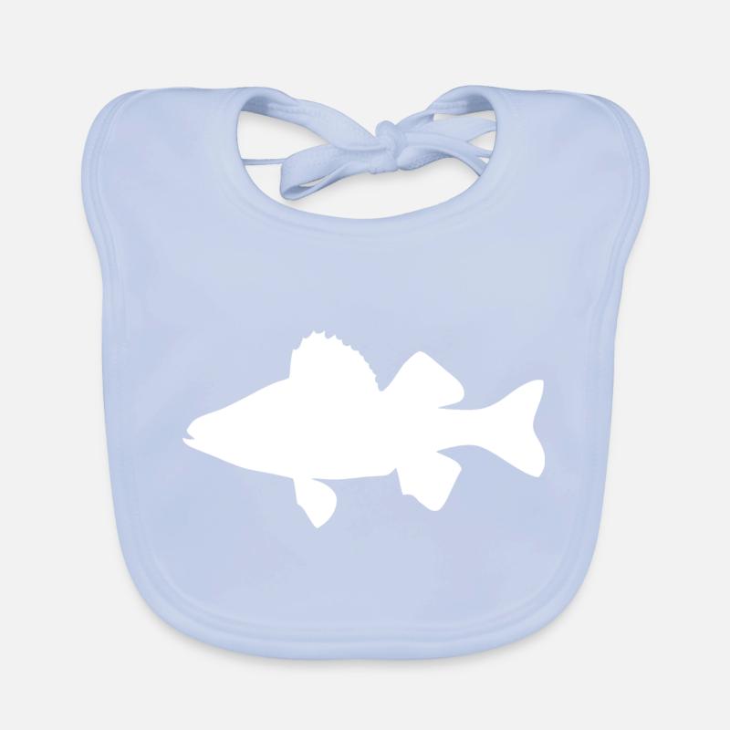 Perch white Organic Baby Bibs