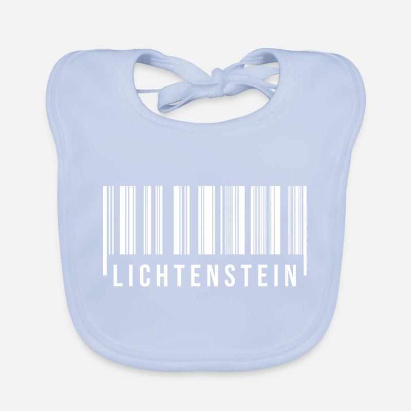 Erzgebirge Strichcode Lichtenstein Baby Bio-Lätzchen