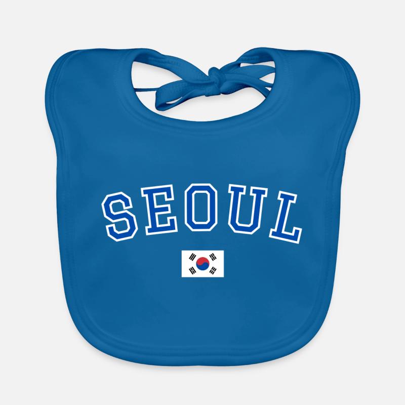 Séoul, Corée Bavoir bio Bébé
