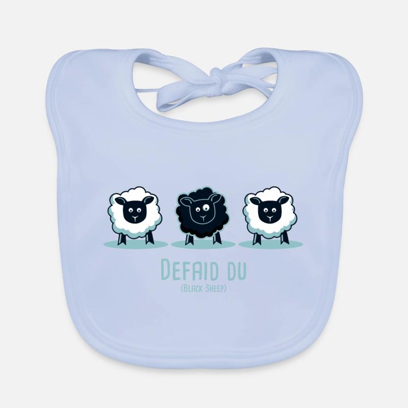 Defaid Du (Mouton noir) Bavoir bio Bébé