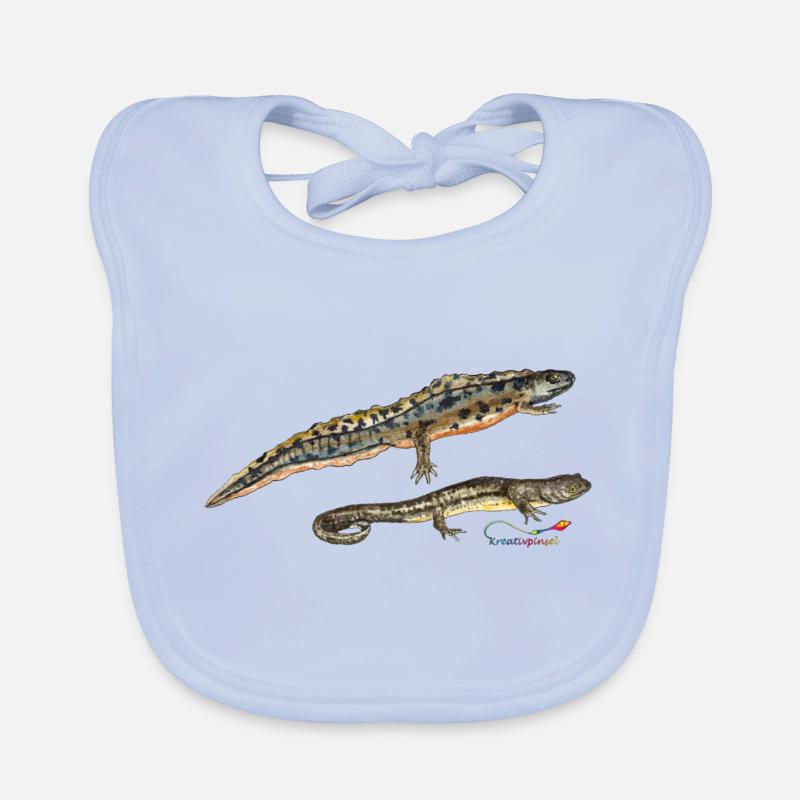 Teich-Molche Baby Bio-Lätzchen