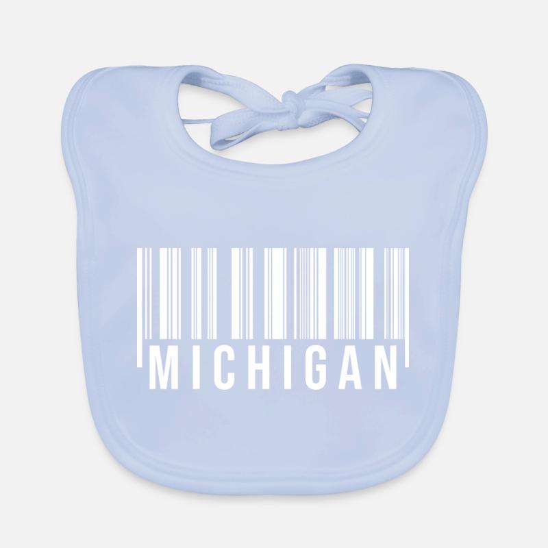 Code à barres du Michigan Bavoir bio Bébé