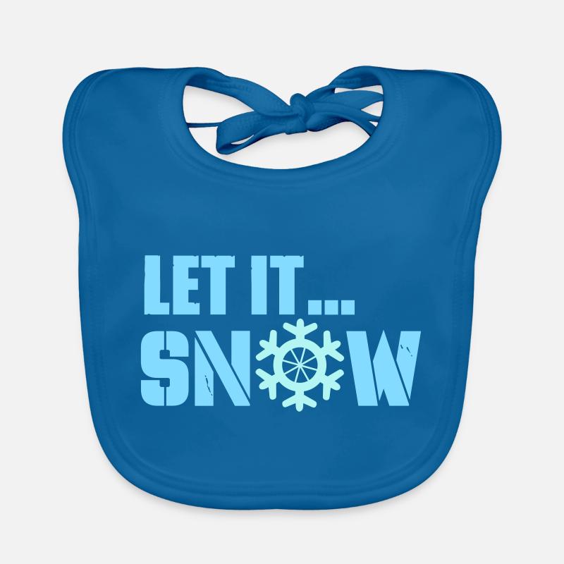 let it snow Baby Bio-Lätzchen