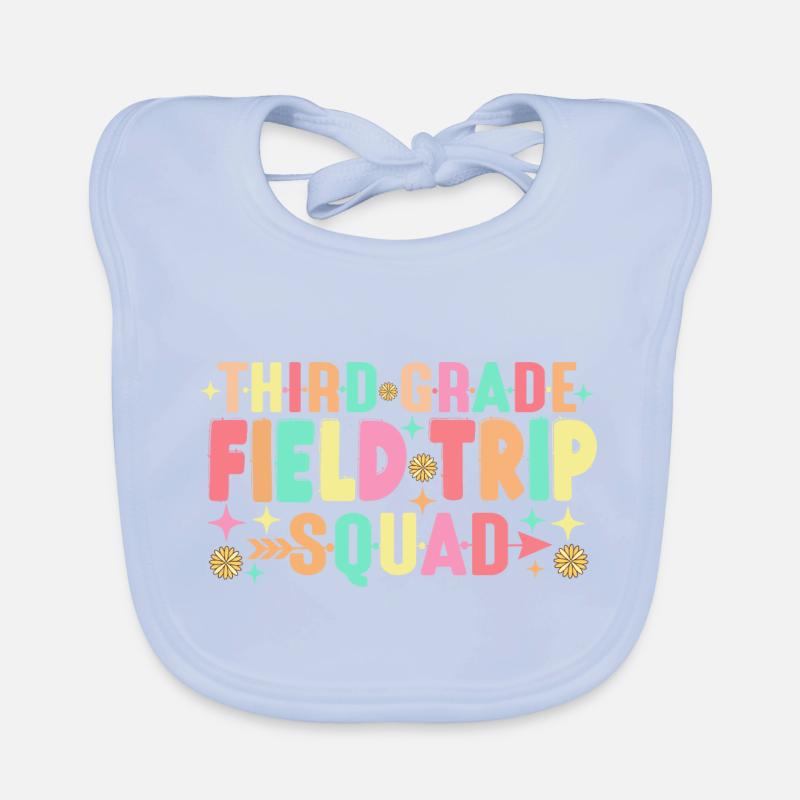 Teacher Students Third 3rd Grade Field Trip Squad Organic Baby Bibs