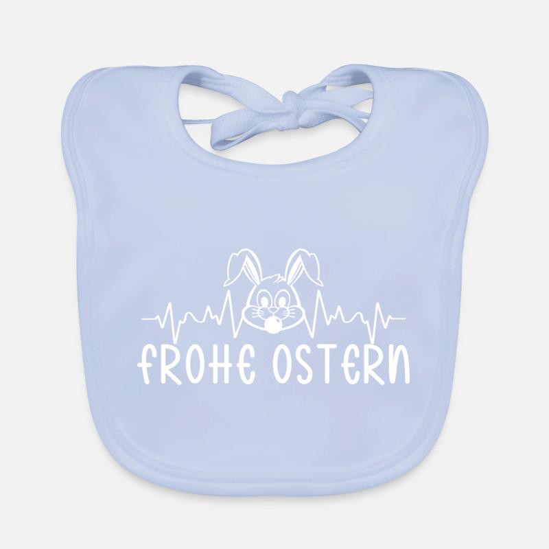 Frohe Ostern Baby Bio-Lätzchen
