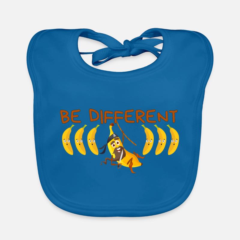 BE DIFFERENT Banane / Sei anders Banane Baby Bio-Lätzchen