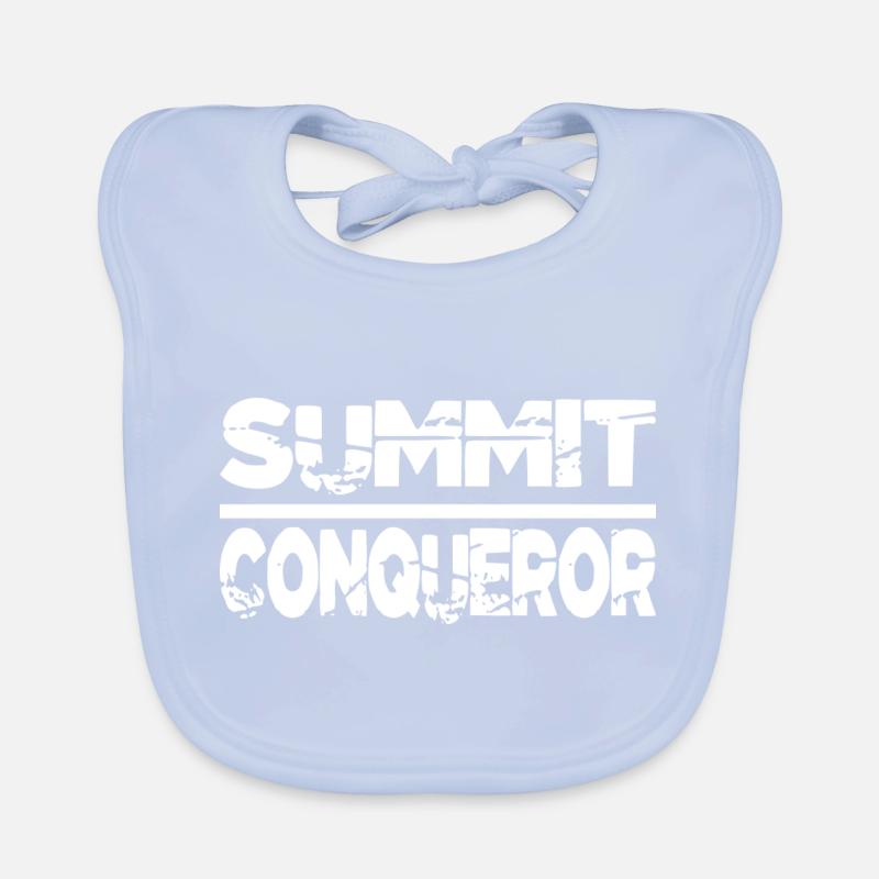 Happy High-Altitude Climbing Organic Baby Bibs