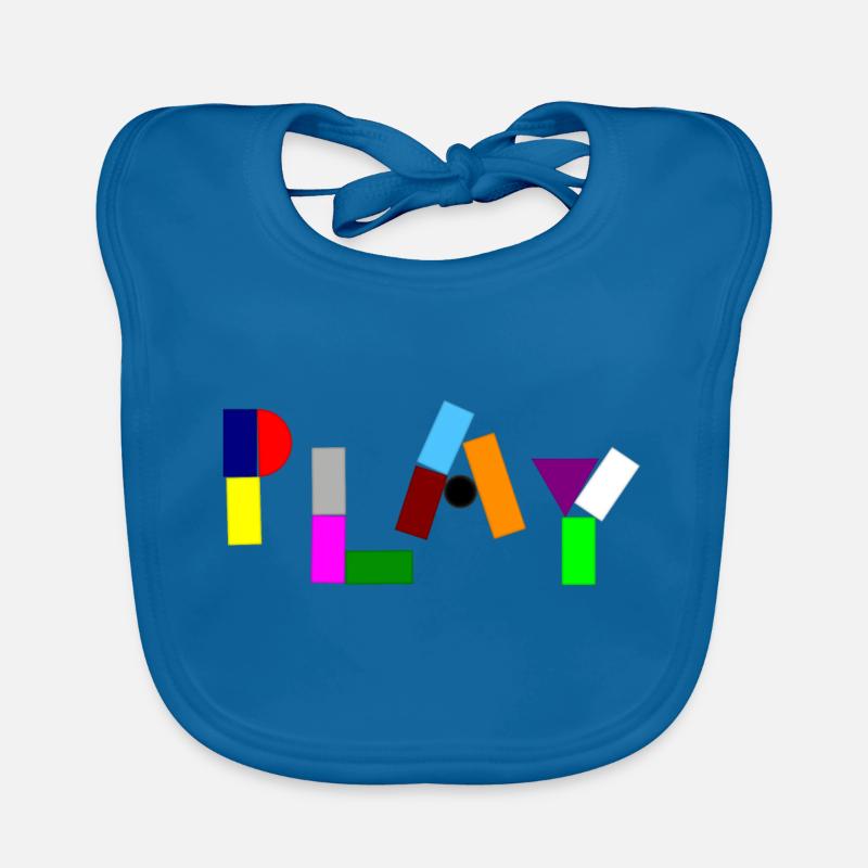 Playing with bricks and blocks Organic Baby Bibs