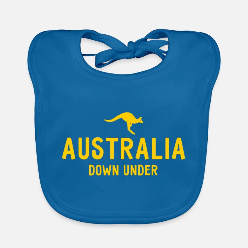 Australia - Down Under - Australien - Känguru Baby Bio-Lätzchen