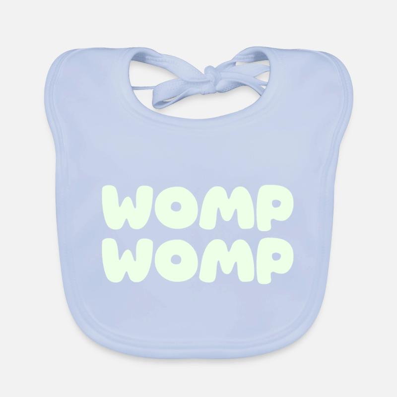 Womp Womp - mint green Organic Baby Bibs