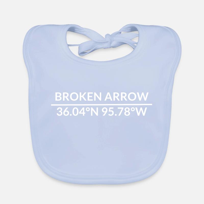 Coordonnées de Broken Arrow, Oklahoma, États-Unis Bavoir bio Bébé