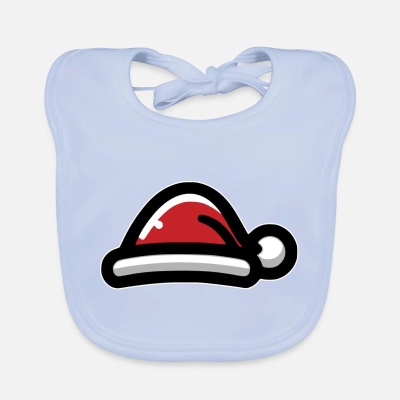Chapeau de Père Noël Bavoir bio Bébé